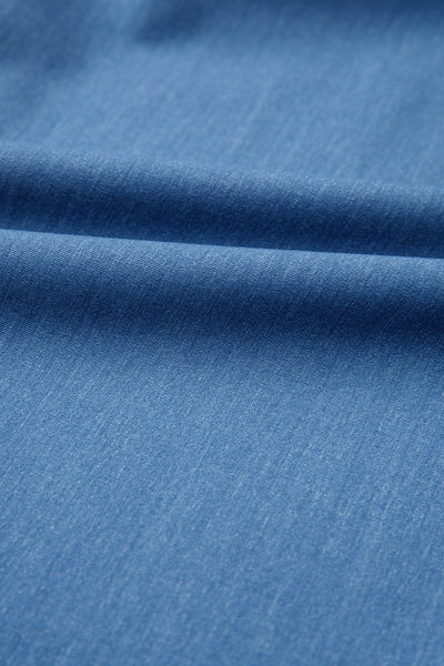 Denim Dream Tie-Back Mini Dress