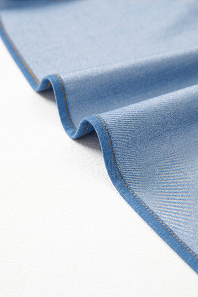 Denim Dream Tie-Back Mini Dress