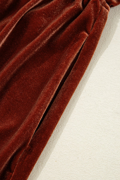 Velvet Ember Mini Dress