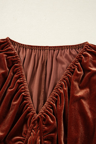 Velvet Ember Mini Dress