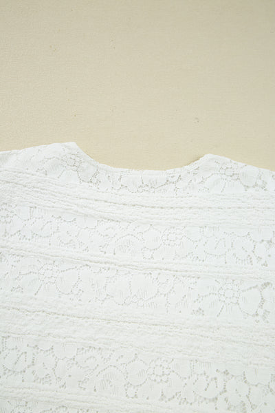 Ivory Lace Garden Mini Dress