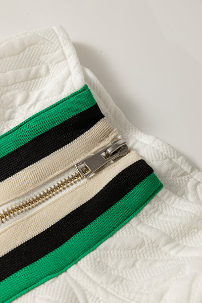 Quilted Palm Zip Dress