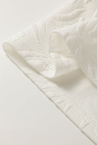 Quilted Palm Zip Dress