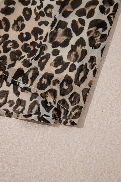 Wild Leopard Bell Mini Dress