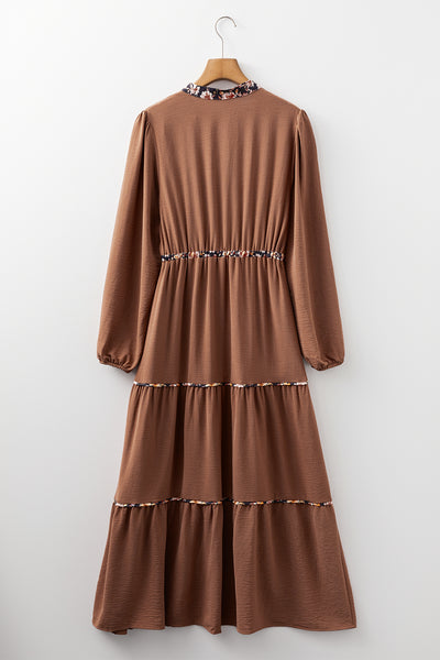 Autumn Whispers Maxi Dress