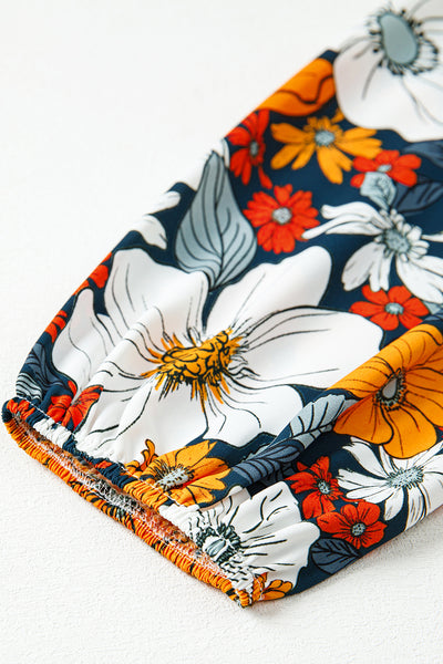 Bohemian Poppy Rainbow Mini Dress