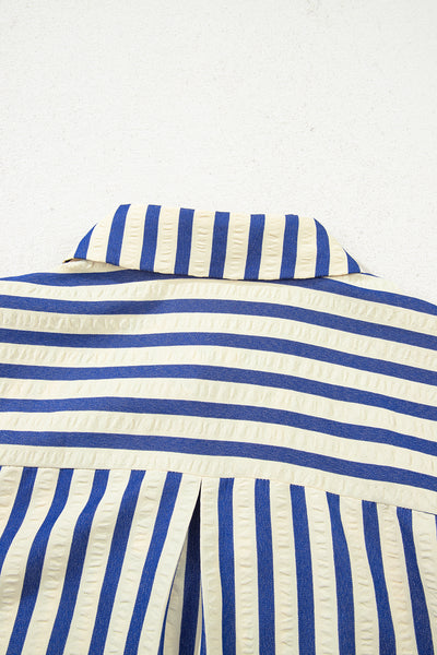 Harbor Stripe Shirt Dress