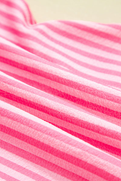 Fuchsia Fiesta Stripe Mini Dress