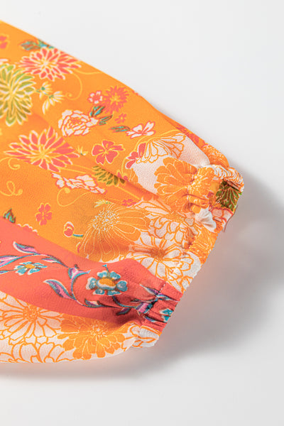 Sunset Patchwork Maxi Dress