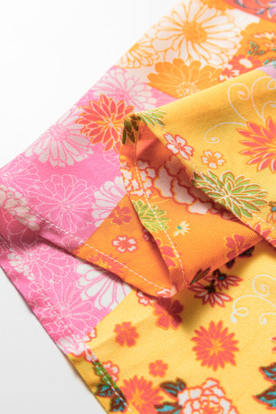 Sunset Patchwork Maxi Dress