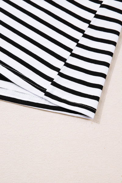 Monochrome Breton Polo Dress