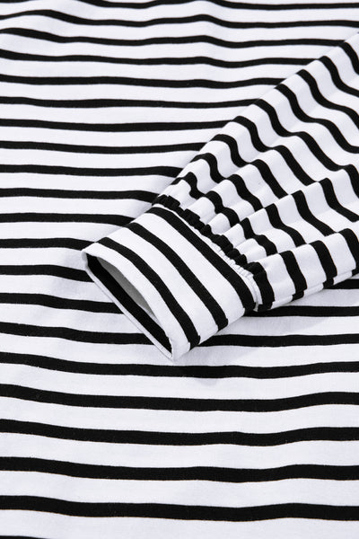 Monochrome Breton Polo Dress