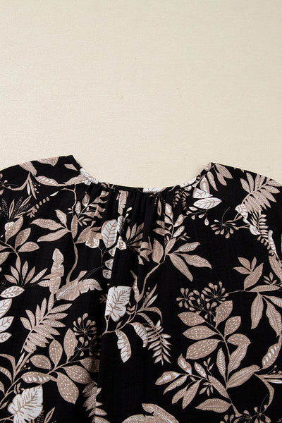 Midnight Botanical Breeze Dress
