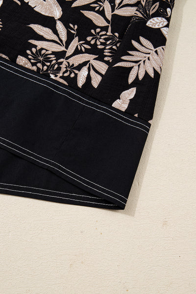 Midnight Botanical Breeze Dress