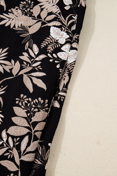 Midnight Botanical Breeze Dress