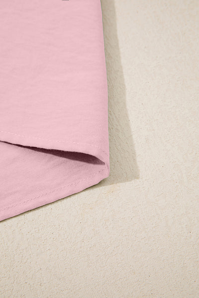 Blush Scallop Trim Mini Dress
