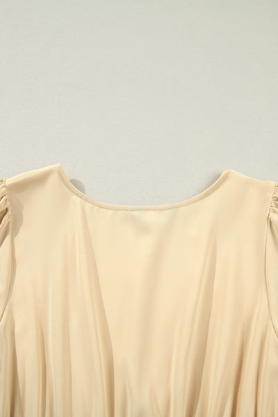 Golden Meadow Smocked Midi Dress