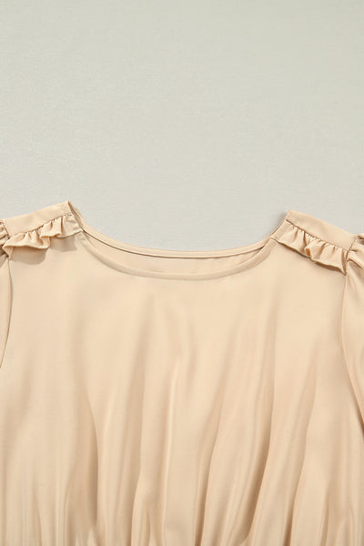 Golden Meadow Smocked Midi Dress