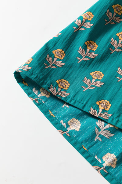 Emerald Meadow Charm Tiered Dress
