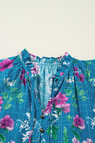 Petal Tide Tiered Midi Dress