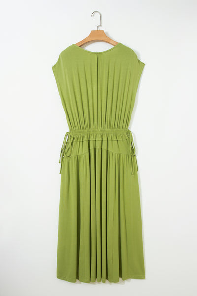 Olive Grove Cinch Midi Dress