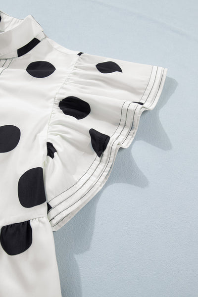 Midnight Dot Charm Mini Dress