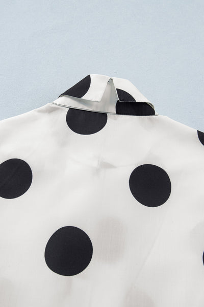 Midnight Dot Charm Mini Dress