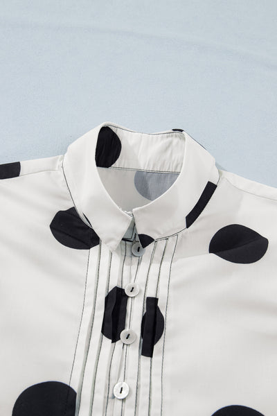 Midnight Dot Charm Mini Dress