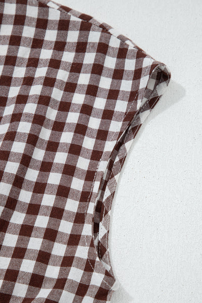 Gingham Zip Midi Sundress