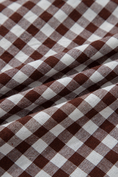 Gingham Zip Midi Sundress