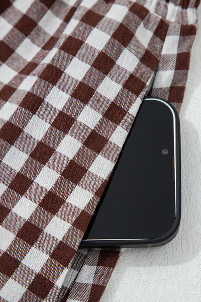 Gingham Zip Midi Sundress