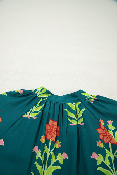 Garden Stripe Contrast Mini Dress