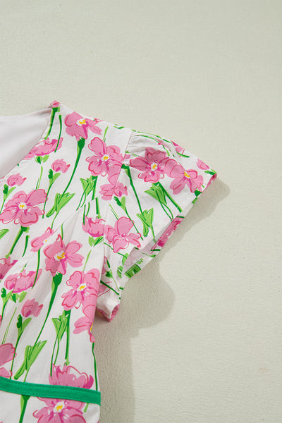 Blushing Meadow Midi Dress