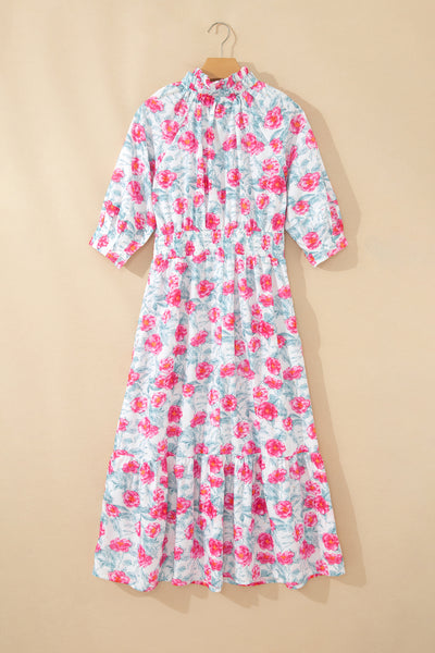 Rosalie Bloom Smocked Midi Dress