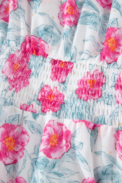 Rosalie Bloom Smocked Midi Dress