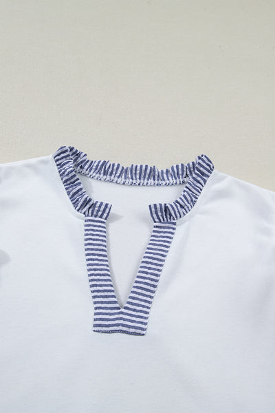 Seaside Charm Ruffle Shift Dress