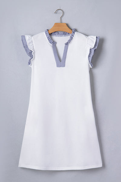 Seaside Charm Ruffle Shift Dress