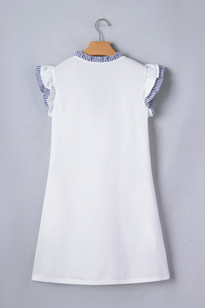 Seaside Charm Ruffle Shift Dress