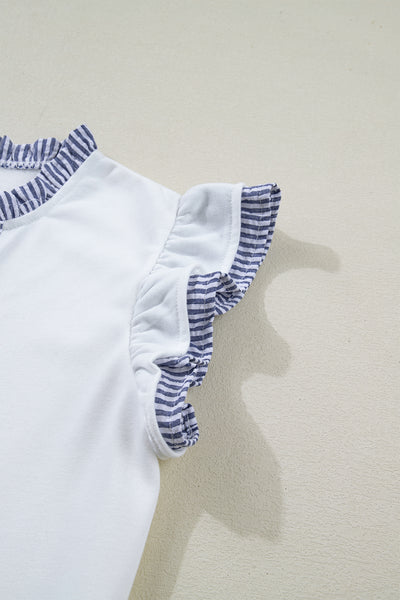 Seaside Charm Ruffle Shift Dress