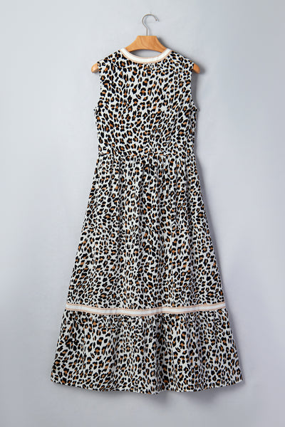 Untamed Elegance Leopard Maxi Dress