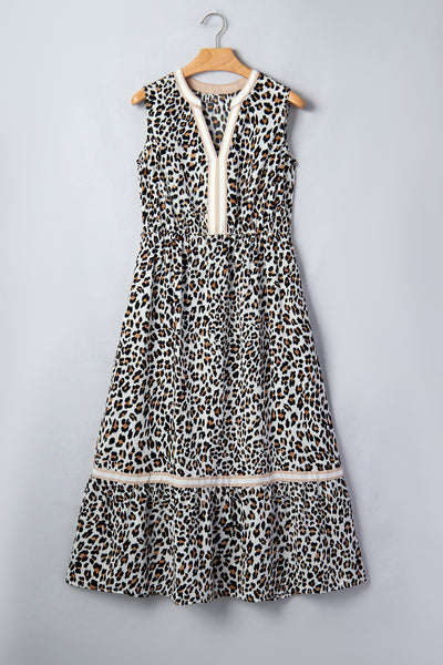 Untamed Elegance Leopard Maxi Dress