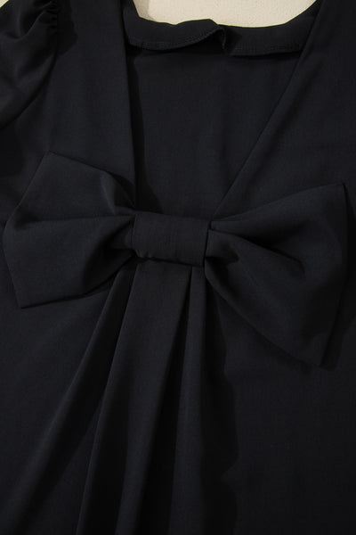 Midnight Bow Affair Mini Dress
