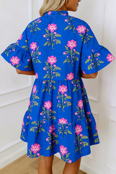 Midnight Bloom Swing Dress