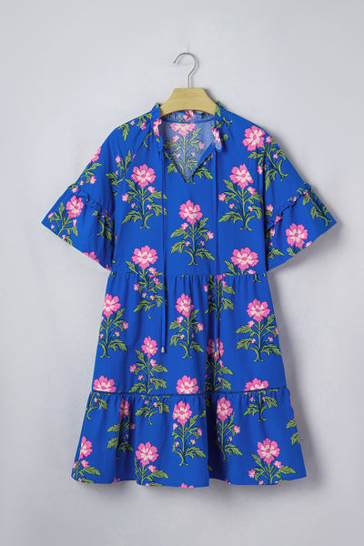 Midnight Bloom Swing Dress