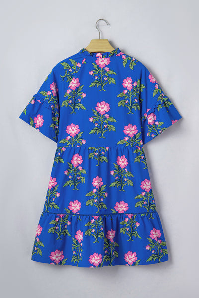 Midnight Bloom Swing Dress