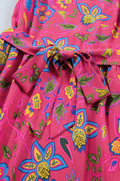 Fiesta Bloom Ruffle Midi Dress