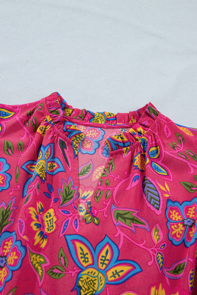 Fiesta Bloom Ruffle Midi Dress