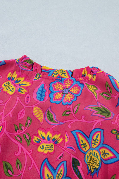 Fiesta Bloom Ruffle Midi Dress