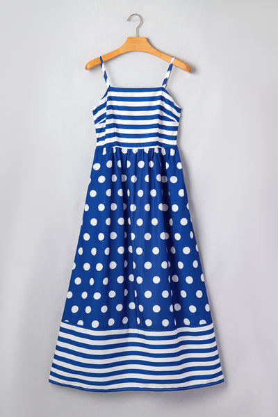 Santorini Seaside Charm Maxi Dress