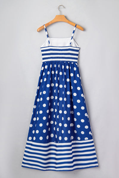 Santorini Seaside Charm Maxi Dress